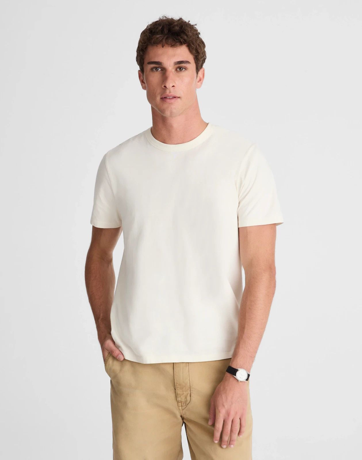 Madewell T-Shirt Mens Xs White Allday Crewneck Tee Casual Basic Preppy Cotton
